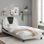 Bettgestell mit LED schwarz-weißem Kunstleder 90x200 cm von vidaXL, Betten und Lattenroste - Ref: Foro24-3214000, Preis: 152,...