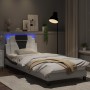 Bettgestell mit LED schwarz-weißem Kunstleder 90x200 cm von vidaXL, Betten und Lattenroste - Ref: Foro24-3214000, Preis: 152,...