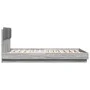 Sonoma gray engineered wood bed with headboard 150x200 cm by vidaXL, Beds and slatted bases - Ref: Foro24-3209917, Price: 179...
