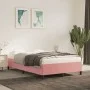 Bettgestell aus rosafarbenem Samt, 120 x 190 cm von vidaXL, Betten und Lattenroste - Ref: Foro24-379533, Preis: 114,10 €, Rab...