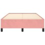 Estructura de cama terciopelo rosa 120x190 cm de vidaXL, Camas y somieres - Ref: Foro24-379533, Precio: 115,80 €