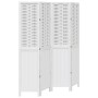 Biombo separador de 4 paneles madera maciza Paulownia blanco by vidaXL, Room dividers - Ref: Foro24-358722, Price: 124,13 €, ...
