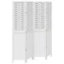 Biombo separador de 4 paneles madera maciza Paulownia blanco by vidaXL, Room dividers - Ref: Foro24-358722, Price: 114,28 €, ...