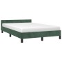 Dunkelgrüner Samtbettrahmen mit Kopfteil 120x190 cm von vidaXL, Betten und Lattenroste - Ref: Foro24-379550, Preis: 113,57 €,...