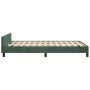 Estructura cama con cabecero terciopelo verde oscuro 120x190 cm de vidaXL, Camas y somieres - Ref: Foro24-379550, Precio: 111...