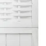 Biombo separador de 6 paneles madera maciza Paulownia blanco de vidaXL, Divisores de ambientes - Ref: Foro24-358729, Precio: ...
