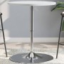 Hoher Barhockertisch aus Holzwerkstoff und weißem Stahl, 60x60x90 cm. von vidaXL, Küchen- und Esstische - Ref: Foro24-4007194...