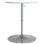 Hoher Barhockertisch aus Holzwerkstoff und weißem Stahl, 60x60x90 cm. von vidaXL, Küchen- und Esstische - Ref: Foro24-4007194...