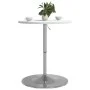 Hoher Barhockertisch aus Holzwerkstoff und weißem Stahl, 60x60x90 cm. von vidaXL, Küchen- und Esstische - Ref: Foro24-4007194...