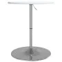 Hoher Barhockertisch aus Holzwerkstoff und weißem Stahl, 60x60x90 cm. von vidaXL, Küchen- und Esstische - Ref: Foro24-4007194...