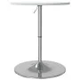 Hoher Barhockertisch aus Holzwerkstoff und weißem Stahl, 60x60x90 cm. von vidaXL, Küchen- und Esstische - Ref: Foro24-4007194...