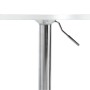 Mesa alta de bar madera ingeniería y acero blanca 60x60x90 cm by vidaXL, Kitchen and dining tables - Ref: Foro24-4007194, Pri...