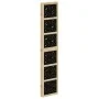 Biombo separador 5 paneles madera maciza Paulownia marrón negro by vidaXL, Room dividers - Ref: Foro24-358807, Price: 148,96 ...
