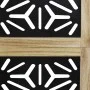 Biombo separador 5 paneles madera maciza Paulownia marrón negro by vidaXL, Room dividers - Ref: Foro24-358807, Price: 148,96 ...