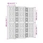 Biombo separador 5 paneles madera maciza Paulownia marrón negro by vidaXL, Room dividers - Ref: Foro24-358807, Price: 148,96 ...