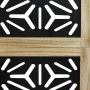 Biombo separador 5 paneles madera maciza Paulownia marrón negro by vidaXL, Room dividers - Ref: Foro24-358805, Price: 129,69 ...