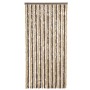 Fliegengitter-Vorhang aus dunkelbraunem und beigem Chenille 90x220 cm. von vidaXL, Moskitonetze für Fenster - Ref: Foro24-377...