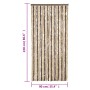 Cortina antimoscas chenilla marrón oscuro y beige 90x220 cm by vidaXL, Mosquito nets for windows - Ref: Foro24-377356, Price:...