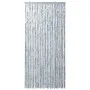 Fliegengitter-Vorhang Chenille Weiß und Grau 100x200 cm von vidaXL, Moskitonetze für Fenster - Ref: Foro24-377375, Preis: 63,...