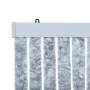 Fliegengitter-Vorhang Chenille Weiß und Grau 100x200 cm von vidaXL, Moskitonetze für Fenster - Ref: Foro24-377375, Preis: 63,...