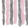 Fliegengitter-Vorhang aus silbergrauem und rosafarbenem Chenille, 90x220 cm. von vidaXL, Moskitonetze für Fenster - Ref: Foro...