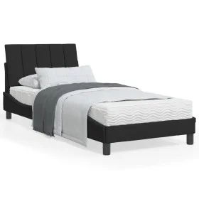 Bed frame with black velvet headboard 80x200 cm by vidaXL, Beds and slatted bases - Ref: Foro24-3207815, Price: 116,26 €, Dis...