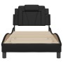 Bed frame with headboard black synthetic leather 80x200 cm by vidaXL, Beds and slatted bases - Ref: Foro24-3208054, Price: 12...