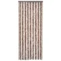 Cortina antimoscas chenilla beige y marrón claro 100x230 cm by vidaXL, Mosquito nets for windows - Ref: Foro24-377368, Price:...