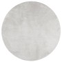 Alfombra de pelo corto OVIEDO gris Ø 100 cm by vidaXL, Rugs - Ref: Foro24-375544, Price: 40,31 €, Discount: %