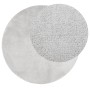 Alfombra de pelo corto OVIEDO gris Ø 100 cm by vidaXL, Rugs - Ref: Foro24-375544, Price: 40,31 €, Discount: %
