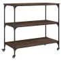 Küchenwagen aus braunem Eichenholz 102x50x95 cm. von vidaXL, Küchen- und Speisewagen - Ref: Foro24-842325, Preis: 83,82 €, Ra...