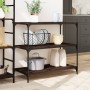 Carrito de cocina madera ingeniería marrón roble 102x50x95 cm by vidaXL, Kitchen and dining carts - Ref: Foro24-842325, Price...