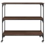 Küchenwagen aus braunem Eichenholz 102x50x95 cm. von vidaXL, Küchen- und Speisewagen - Ref: Foro24-842325, Preis: 84,86 €, Ra...