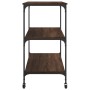 Carrito de cocina madera ingeniería marrón roble 102x50x95 cm by vidaXL, Kitchen and dining carts - Ref: Foro24-842325, Price...