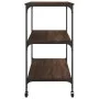 Küchenwagen aus braunem Eichenholz 102x50x95 cm. von vidaXL, Küchen- und Speisewagen - Ref: Foro24-842325, Preis: 83,82 €, Ra...