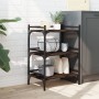 Carrito de cocina madera ingeniería marrón roble 50x35x75,5 cm by vidaXL, Kitchen and dining carts - Ref: Foro24-842350, Pric...
