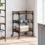 Carrito de cocina madera ingeniería marrón roble 50x35x75,5 cm by vidaXL, Kitchen and dining carts - Ref: Foro24-842350, Pric...