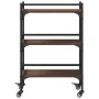 Carrito de cocina madera ingeniería marrón roble 50x35x75,5 cm by vidaXL, Kitchen and dining carts - Ref: Foro24-842350, Pric...
