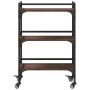 Carrito de cocina madera ingeniería marrón roble 50x35x75,5 cm by vidaXL, Kitchen and dining carts - Ref: Foro24-842350, Pric...