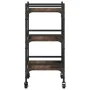 Carrito de cocina madera ingeniería marrón roble 50x35x75,5 cm by vidaXL, Kitchen and dining carts - Ref: Foro24-842350, Pric...