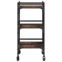 Carrito de cocina madera ingeniería marrón roble 50x35x75,5 cm by vidaXL, Kitchen and dining carts - Ref: Foro24-842350, Pric...