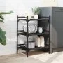 Carrito de cocina madera de ingeniería negro 50x35x75,5 cm de vidaXL, Carros de cocina y comedor - Ref: Foro24-842346, Precio...