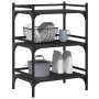 Carrito de cocina madera de ingeniería negro 50x35x75,5 cm by vidaXL, Kitchen and dining carts - Ref: Foro24-842346, Price: 5...