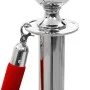 Cuerda para poste de control de masas terciopelo rojo plateado de vidaXL, Barreras de seguridad - Ref: Foro24-51167, Precio: ...