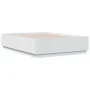 Estructura de cama con LED madera ingeniería blanco 120x190 cm de vidaXL, Camas y somieres - Ref: Foro24-3209653, Precio: 160...