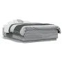 Sonoma gray wood bed frame with LED lights 120x190 cm by vidaXL, Beds and slatted bases - Ref: Foro24-3209658, Price: 159,70 ...