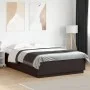 Bed frame with LED lights black engineered wood 150x200cm by vidaXL, Beds and slatted bases - Ref: Foro24-3209605, Price: 176...