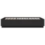 Bed frame with LED lights black engineered wood 150x200cm by vidaXL, Beds and slatted bases - Ref: Foro24-3209605, Price: 176...