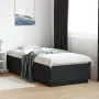 Bed frame with LED lights black engineered wood 100x200cm by vidaXL, Beds and slatted bases - Ref: Foro24-3209626, Price: 138...