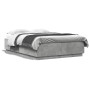 Estructura de cama madera de ingeniería gris hormigón 150x200cm de vidaXL, Camas y somieres - Ref: Foro24-3209698, Precio: 15...